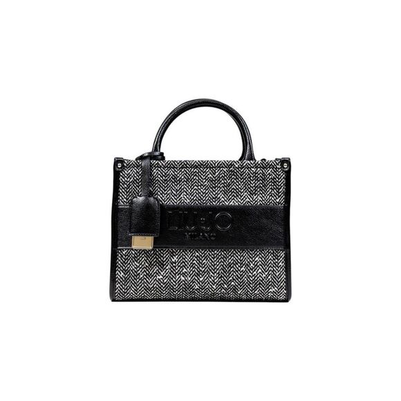 Liu Jo Herringbone Pattern Tote Bag Women black Bags